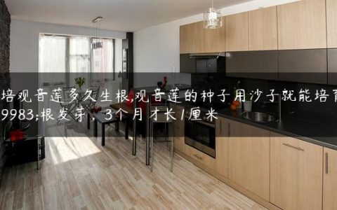 水培观音莲多久生根,观音莲的种子用沙子就能培育生根发芽，3个月才长1厘米