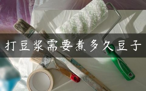 打豆浆需要煮多久豆子