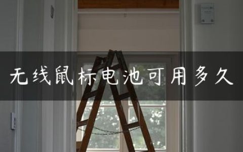 无线鼠标电池可用多久