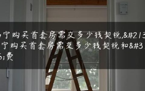 南宁购买首套房需交多少钱契税,南宁购买首套房需交多少钱契税和税费