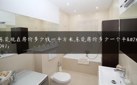 东莞现在房价多少钱一平方米,东莞房价多少一个平方