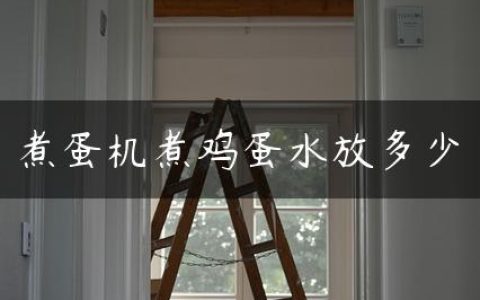 煮蛋机煮鸡蛋水放多少