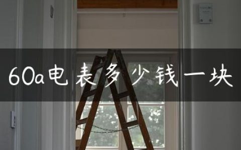 60a电表多少钱一块