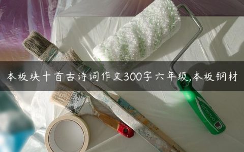 本板块十首古诗词作文300字六年级,本板钢材