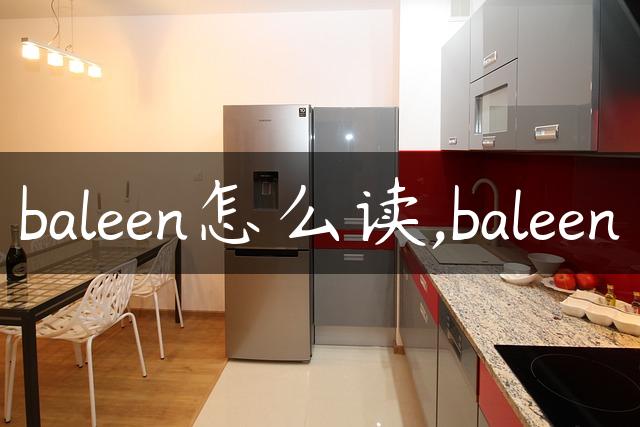 baleen怎么读,baleen