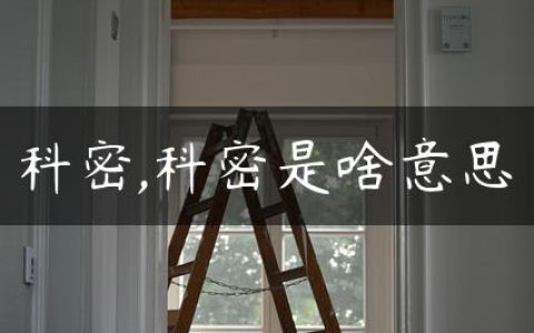 科密,科密是啥意思