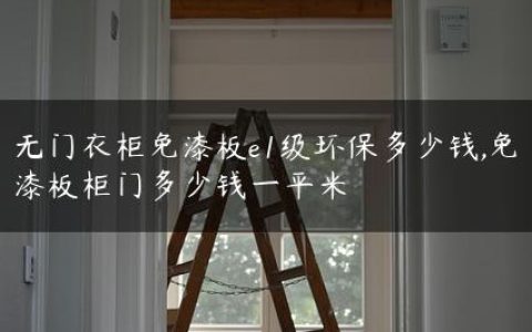 无门衣柜免漆板e1级环保多少钱,免漆板柜门多少钱一平米