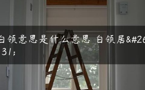 白领意思是什么意思 白领居易