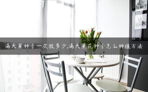 满天星种子一次放多少,满天星花种子怎么种植方法