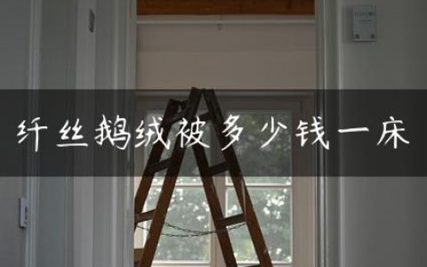 纤丝鹅绒被多少钱一床
