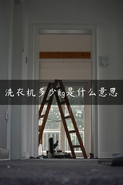 洗衣机多少kg是什么意思