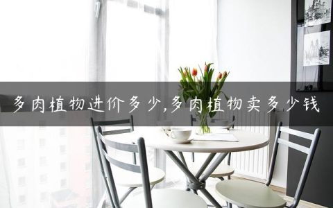 多肉植物进价多少,多肉植物卖多少钱