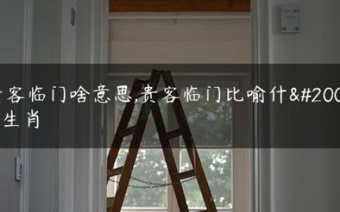 贵客临门啥意思,贵客临门比喻什么生肖