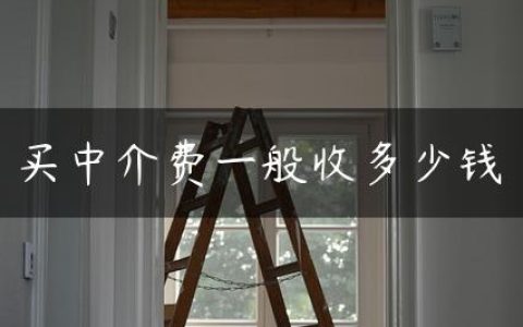 买中介费一般收多少钱