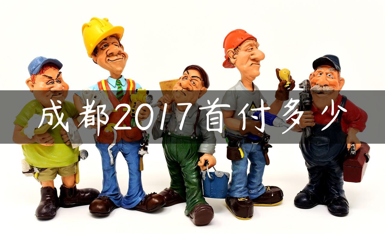 成都2017首付多少