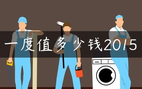 一度值多少钱2015